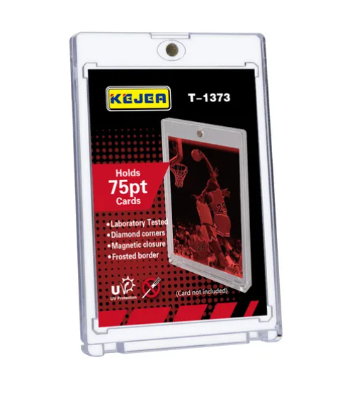 Kejea card holder packaging with a basketball design on a white background